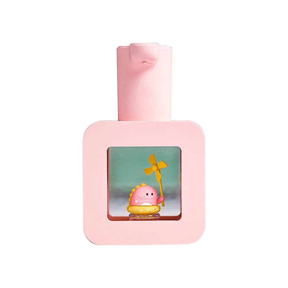 400ML Cartoon Cute Pet Foam Soap Dispenser USB Charging Liquid Foam Dispensers Wall Mounted Touchless Sensor for Hotel Wash Basin