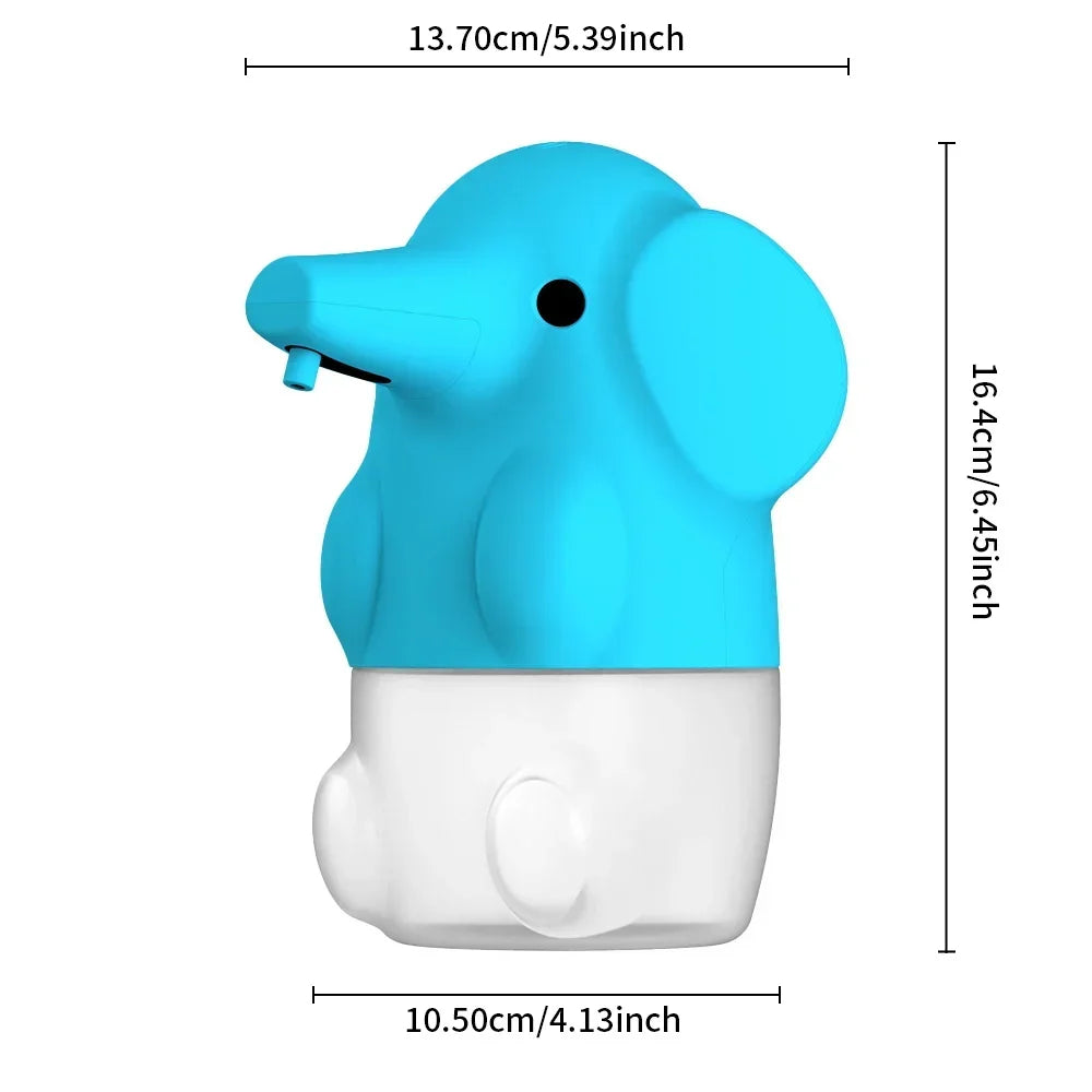 250ML Automatic Soap Dispenser Smart Touchless Infrared Soap Dispenser Wash Elephant Cartoon Home Bathroom Dispenser Quick Foaming